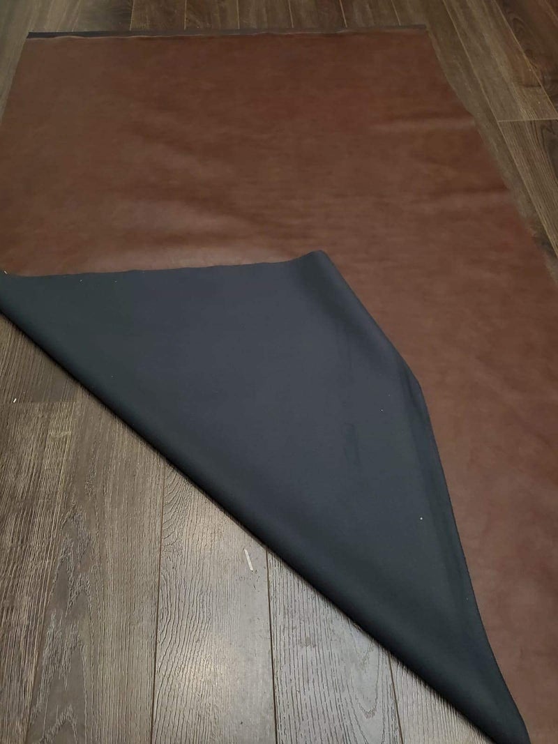 NAT LEATHERS أقمشة جلدية NAT | قماش جلد نباتي ناعم بني بنمط الحصى معتمد من بيتا | 1 ياردة (36 × 54 إنش) مقطوع بالياردة | جلد صناعي بسمك 0.9 مم لتنجيد النابا | 36"x54" - Image 5